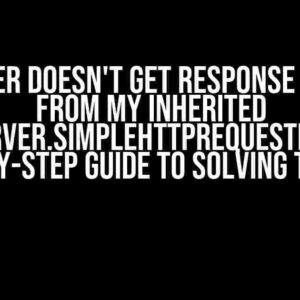 Browser doesn't get response header from my inherited http.server.SimpleHTTPRequestHandler: A Step-by-Step Guide to Solving the Issue